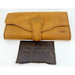 Saddleback Leather Co Trifold Organizer Wallet Full Grain Leather - Tobacco  NEW